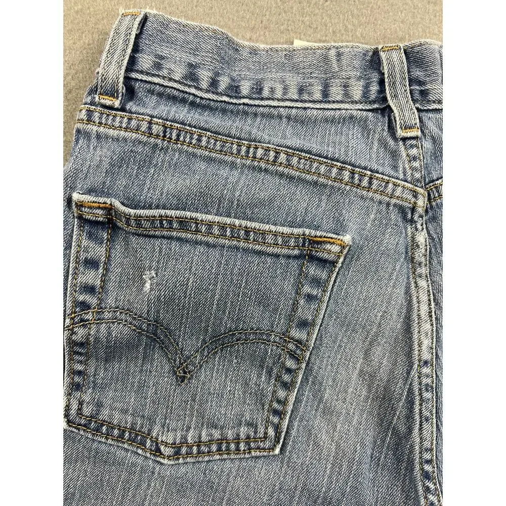 Levi's 514 Boy's Slim Fit Blue Jeans 18 Slim 27X29 Light Wash Stretch Denim